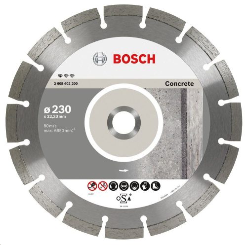 GYÉMÁNT VÁGÓTÁRCSA BETON    BOSCH 230Q 2608603243