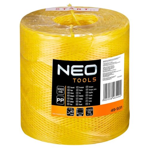 POLYPROPYLENE ZSINÓR 1000M NEO TOOLS