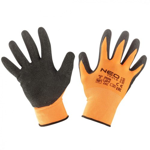 VÉDŐKESZTYŰ     LATEXES    POLYESTER 10" NEO TOOLS