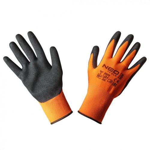 VÉDŐKESZTYŰ    NITRILES    POLYESTER 10" NEO TOOLS